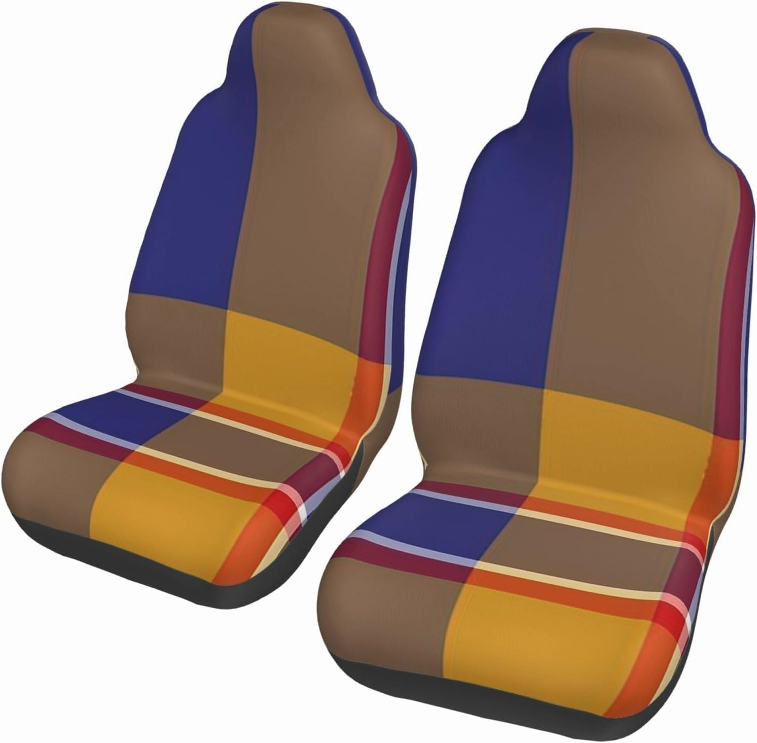 Clan Mccann Tartan Car Seat Covers for Women,Universal Auto Front Seats Protector Fits for Car,SUV Sedan,Truck