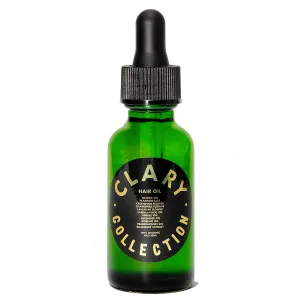 CLARY COLLECTION Jojoba Hair Oil with Rosehip Oil for Hair Elasticity and Anti-Frizz. Certified Non-Toxic by MADE SAFE®, Natural & Organic, Plant-Based Formula, All Ages & Hair Types - 1 fl oz