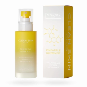 CLEAN SKIN CLUB Pineapple Glow Mist | Hyaluronic Acid   Peptides | Papaya   Coconut Extracts | Hydrating & Fortifying Face Spray | Vegan & Cruelty Free