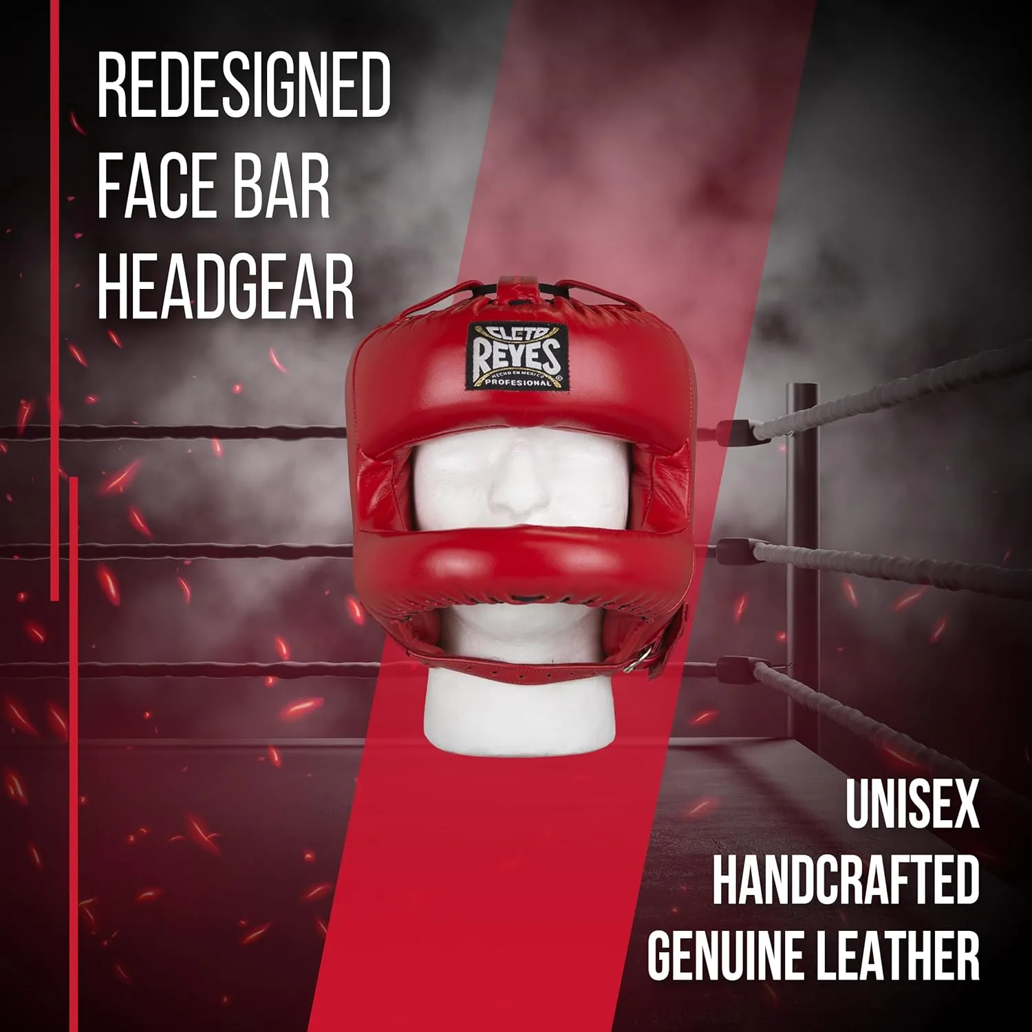 CLETO REYES Boxing Headgear with Face Bar for Men and Women, Protective Head Guard Face Saver, Sparring Fighting Sports