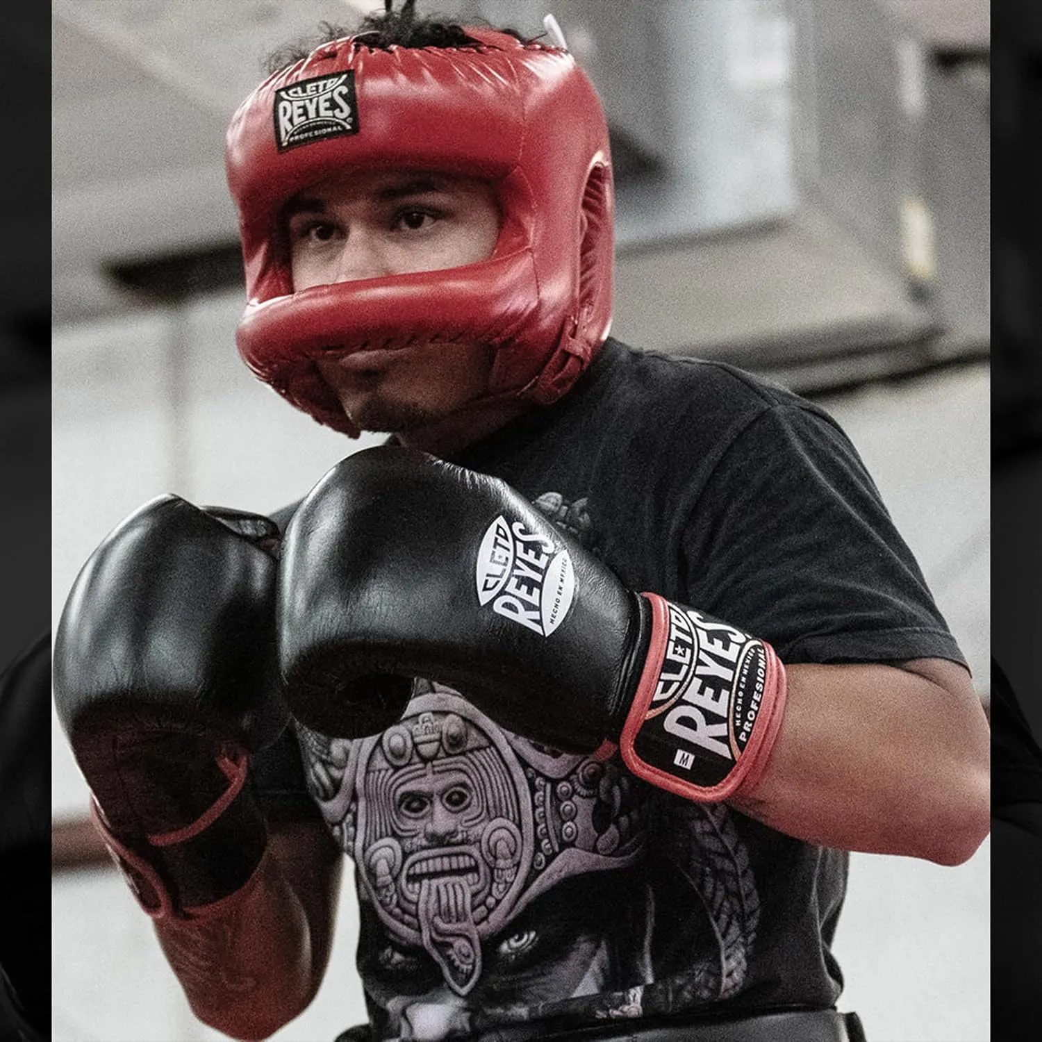 CLETO REYES Boxing Headgear with Face Bar for Men and Women, Protective Head Guard Face Saver, Sparring Fighting Sports