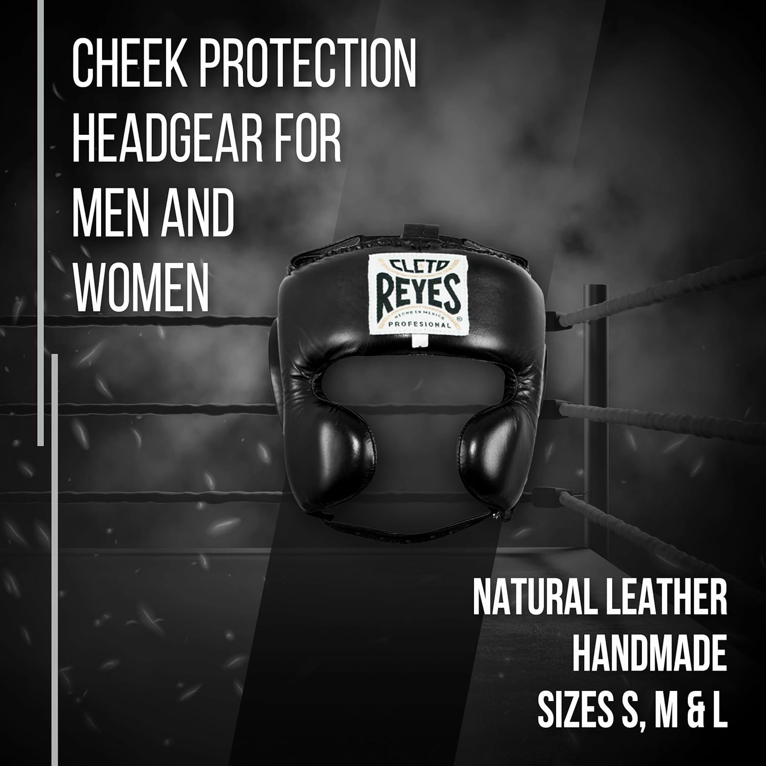 CLETO REYES Boxing Headgear with Cheek Protection for Men and Women, Protective Head Guard Face Saver, Sparring Fighting