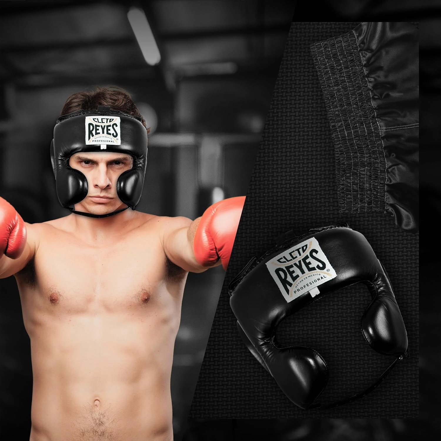 CLETO REYES Boxing Headgear with Cheek Protection for Men and Women, Protective Head Guard Face Saver, Sparring Fighting