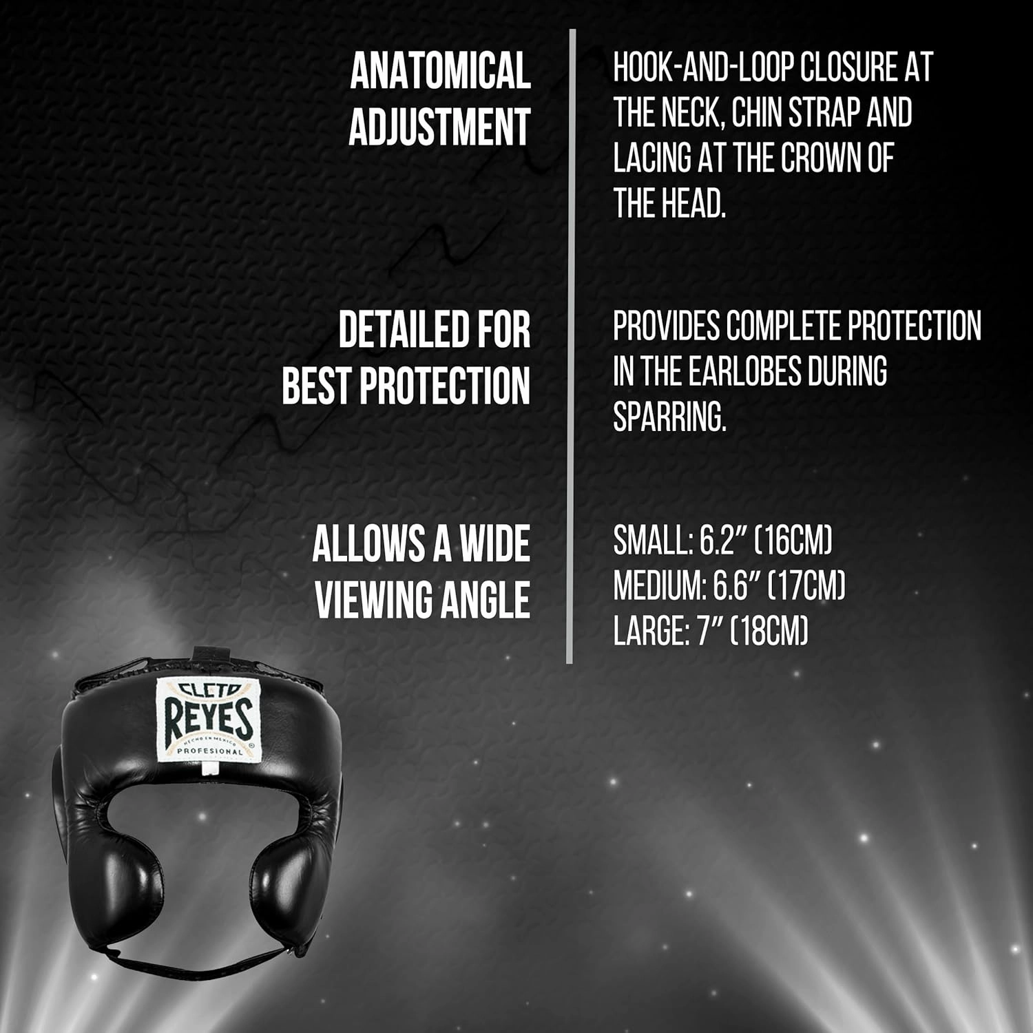 CLETO REYES Boxing Headgear with Cheek Protection for Men and Women, Protective Head Guard Face Saver, Sparring Fighting
