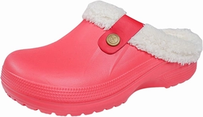 Clog Slippers for Women Classic Fur Lined Clogs Waterproof Winter Fuzzy Slippers for Women Men Indoor and Outdoor