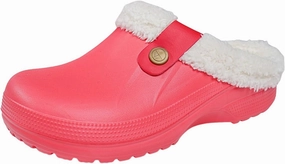 Clog Slippers for Women Lined Croc Memory Foam Warm Garden Shoes Slippers Winter Waterproof Indoor Outdoor Shoes