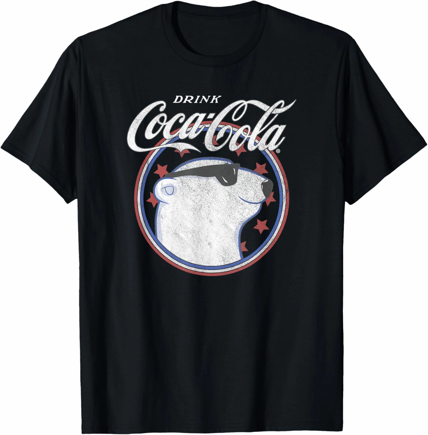 Coca-Cola Fourth of July Drink Cool Polar Bear T-Shirt