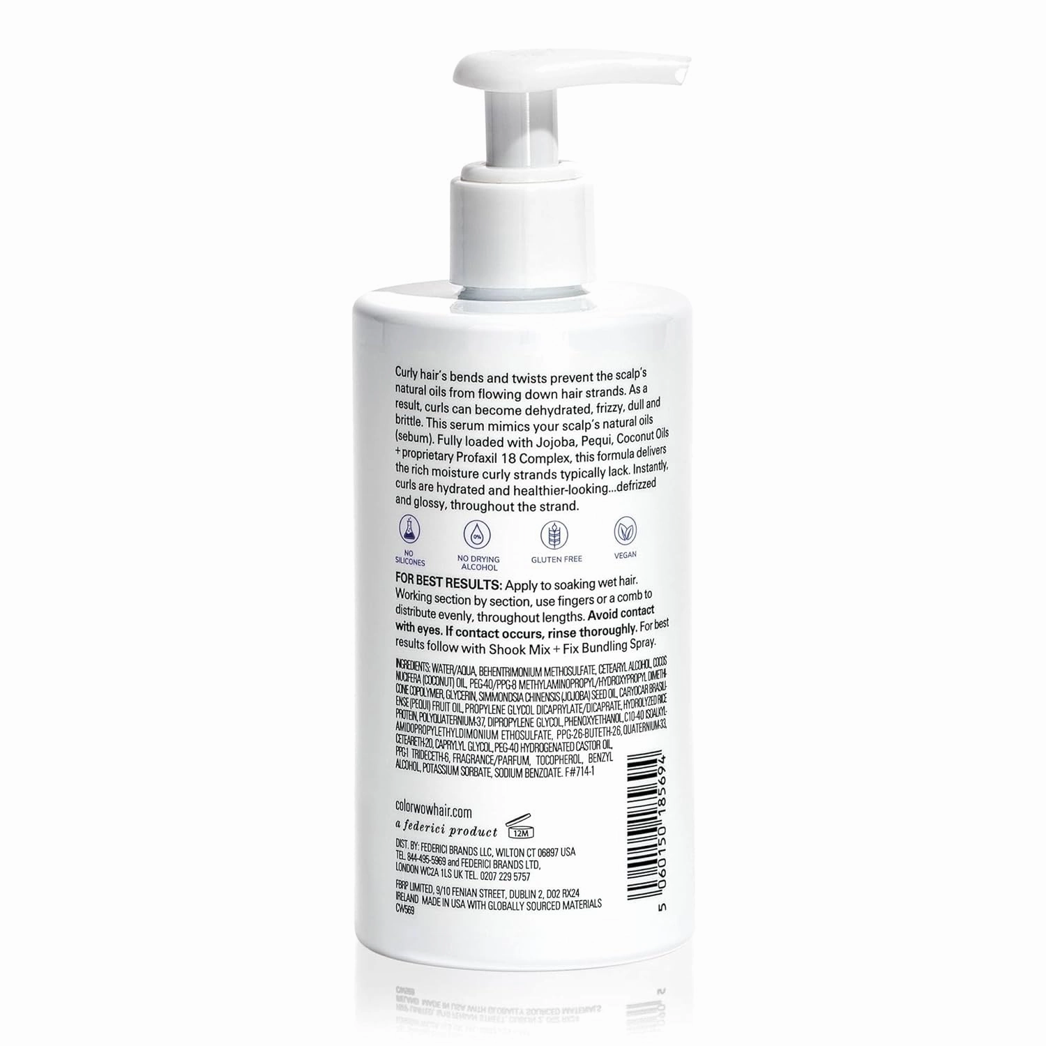 COLOR WOW Curl Wow Flo-etry Vital Natural Serum – Rich-oil blend moisturizes dry, dehydrated strands from root to tip for instantly plump, plush, juicy curls | No weight or greasy feel