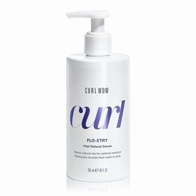 COLOR WOW Curl Wow Flo-etry Vital Natural Serum – Rich-oil blend moisturizes dry, dehydrated strands from root to tip for instantly plump, plush, juicy curls | No weight or greasy feel