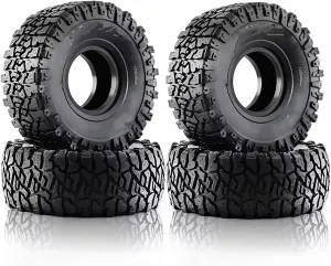Compatible with Axial SCX10 90046 AXI03007 TRX4 for Redcat Gen8 4PCS 120MM 1.9" Rubber for Rock Tyres Wheel Tires 1:10 RC Crawler Car RC Wheel Tires