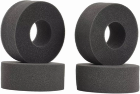 Compatible with 1/10 RC Crawler Cars Upgrade Parts 125-130mm Diameter 2.2 Inch Tires 4 Pcs 2.2inch Tire Soft Sponge Foam RC Wheel Tires