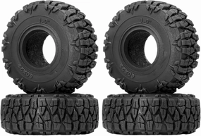 Compatible with Axial for SCX24 for FMS FCX24 1.0 Tires Soft and Sticky Crawler Tires for 1/18 1/24 RC Crawler RC Crawler Car - 60 * 22mm RC Wheel Tires(60X22mm)