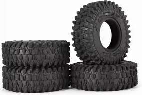 Compatible with Axial SCX24 90081 AXI00002 for Deadbolt 4PCS 52 * 18mm 1.0" Soft Rubber All for Terrain Wheel Tires 1/24 RC Crawler Car RC Wheel Tires