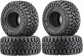 Compatible with Axial SCX24 AX24 for Traxxas TRX4M for FMS 4Pcs 50.8Mm 1.0 Inch Super Soft Rubber Wheel Tyre Part 1/18 1/24 RC Crawler Car RC Wheel Tires