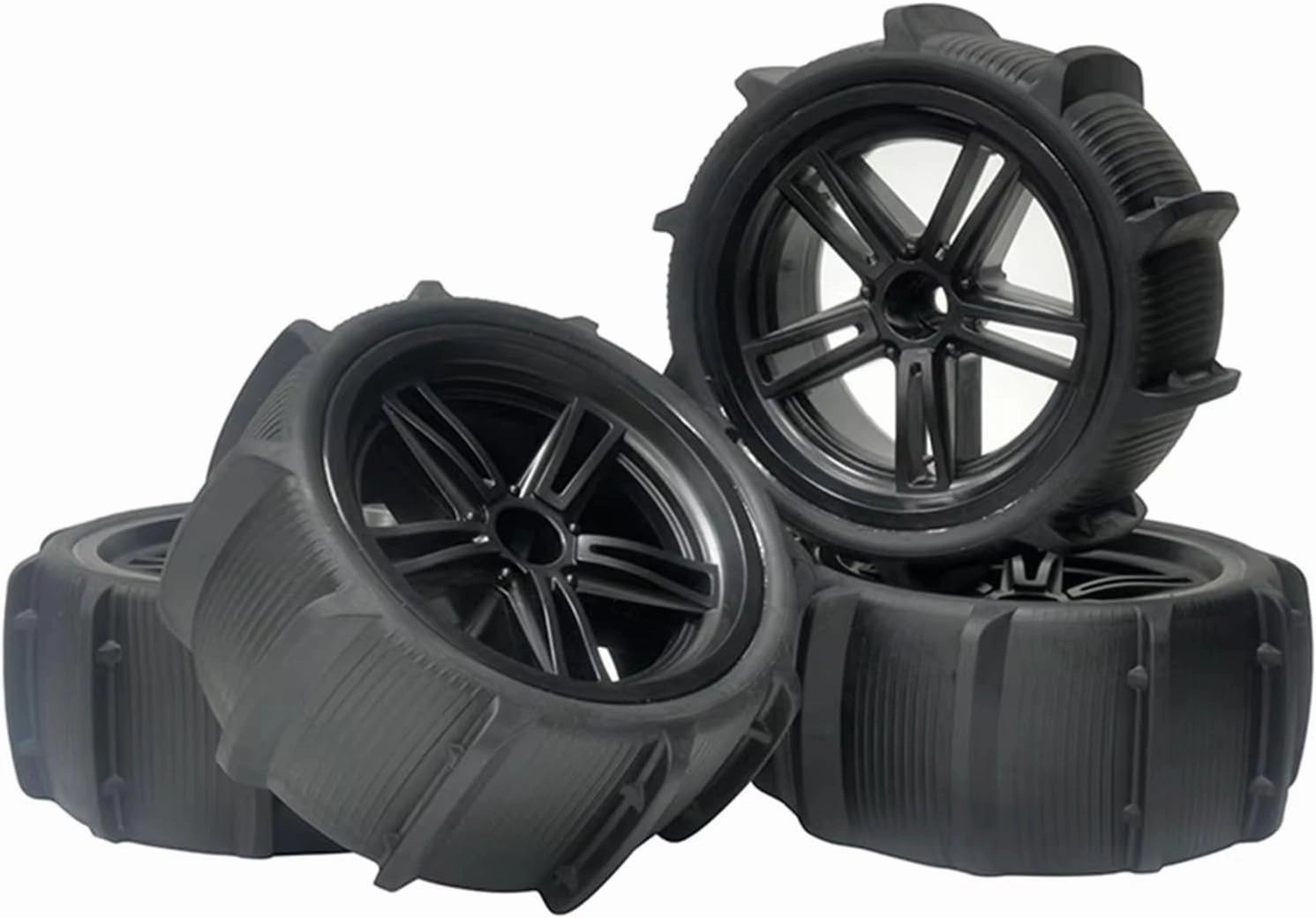 Compatible with Hosim for Xinlehong 9125 9116 XLF X03 X04 for Wltoys 124019 104001 RC Car Parts 4Pcs 115Mm Snow Sand Tire Tyre Wheel RC Wheel Tires