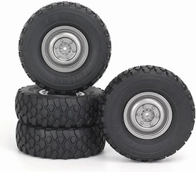 Compatible with MN D90 MN98 M S for WPL C14 C24 C34 B14 B24 for LDRC P06 RC Car Upgrade Parts Accessories 4Pcs 72mm Soft Tire Wheel RC Wheel Tires