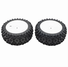 Compatible with WLtoys 124008 1/12 RC Cars Upgrade Part 2pcs Replacement Accessory Remote Control Parts Spare Rear Tire Set RC Wheel Tires