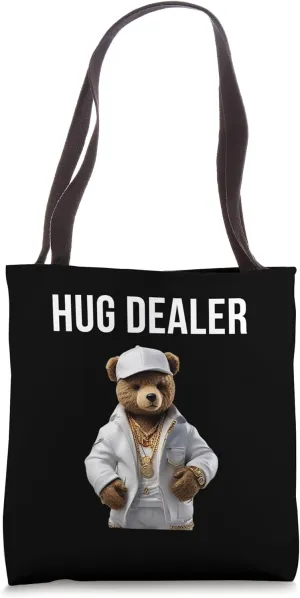 Cool Gangster Teddy Bear as Hug Dealer for Smile & Fun Tote Bag