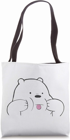 Cool bear sticking his tongue out. cool vintage motve Tote Bag