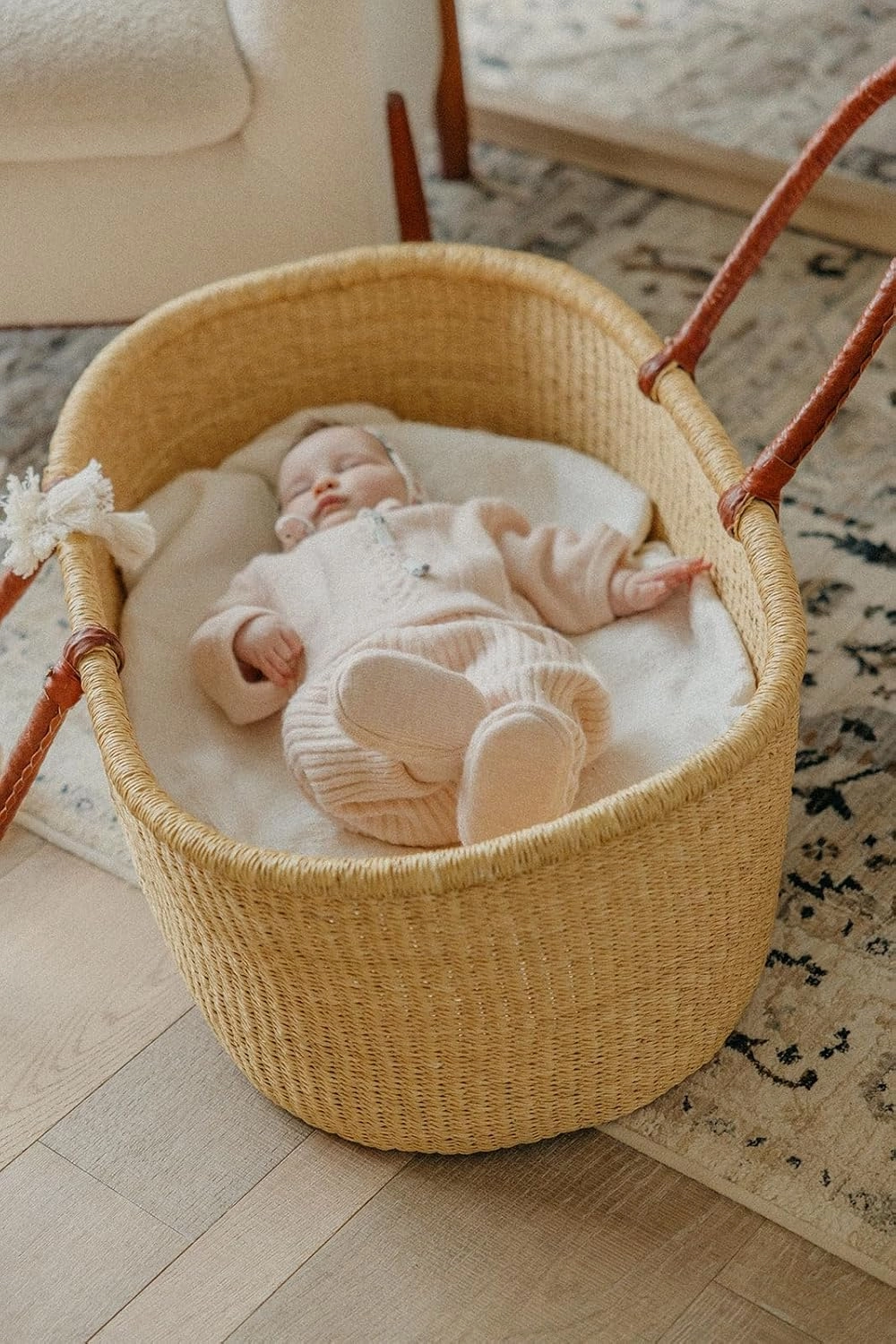 Copper Pearl Sweater Booties: Super-Soft, Stretchy Knit Baby Booties (0-3M) | Cozy Keepsake & Timeless Treasure