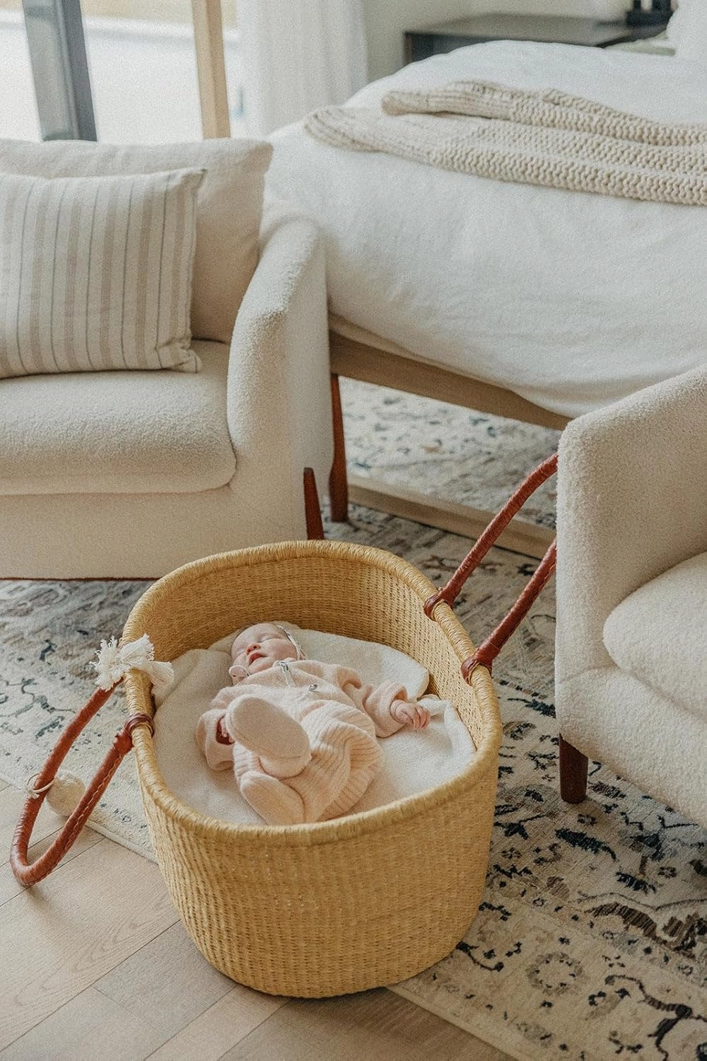 Copper Pearl Sweater Booties: Super-Soft, Stretchy Knit Baby Booties (0-3M) | Cozy Keepsake & Timeless Treasure