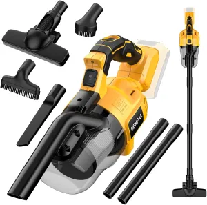 Cordless Vacuum for Dewalt 20V Battery(Battery Not Included), Handheld Vacuum Cleaner with Washable HEPA Filter, Use for Carpets, Car, Furniture
