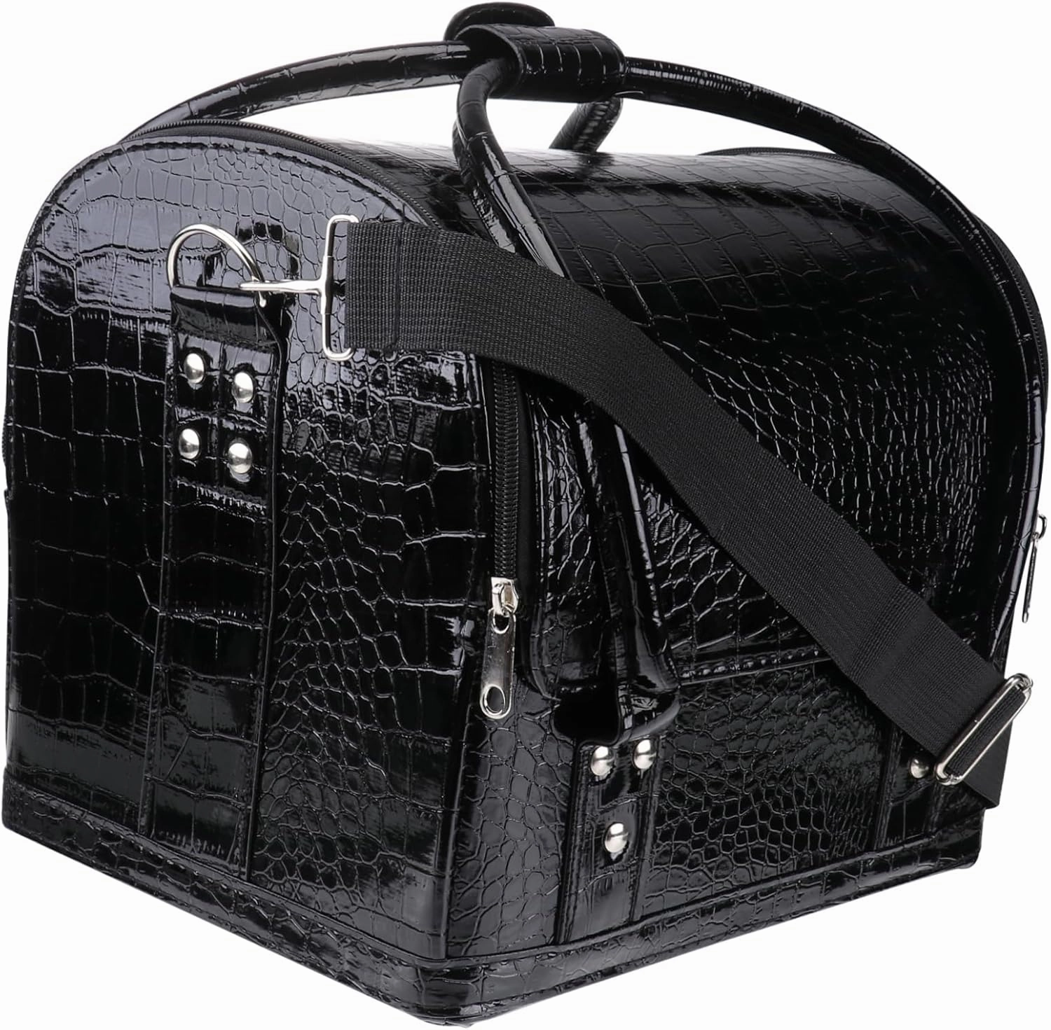 Cosmetic Case Makeup Box Handle Removable Shoulder Strap Large Capacity Travel Toiletry Bag