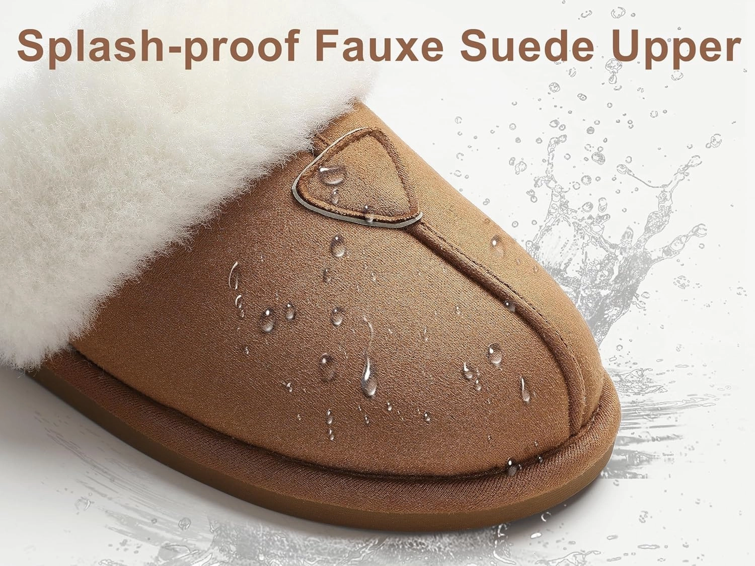 Cozyfurry Womens Slippers Fuzzy Memory Foam House Slippers Faux Suede Winter Warm Indoor Shoes