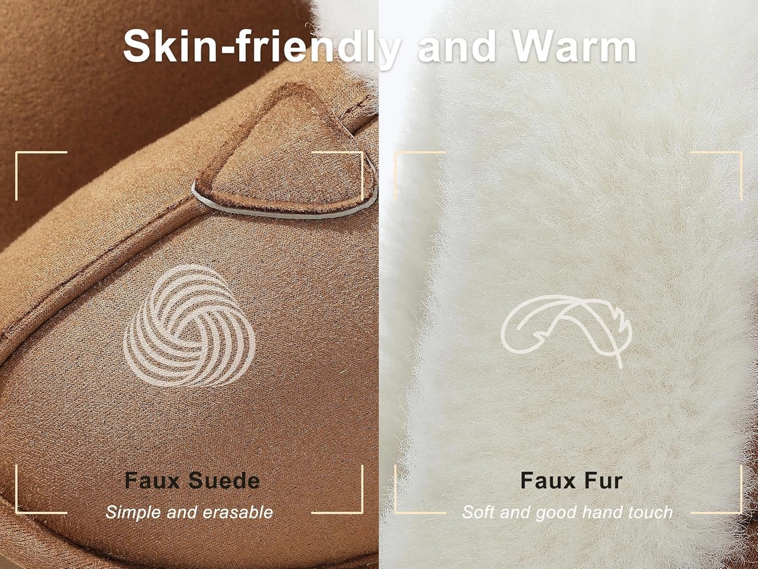 Cozyfurry Womens Slippers Fuzzy Memory Foam House Slippers Faux Suede Winter Warm Indoor Shoes