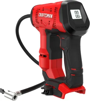 CRAFTSMAN V20 Cordless Tire Inflator, Up to 150 PSI, with Digital Pressure Gauge, Bare Tool Only (CMCE521B)