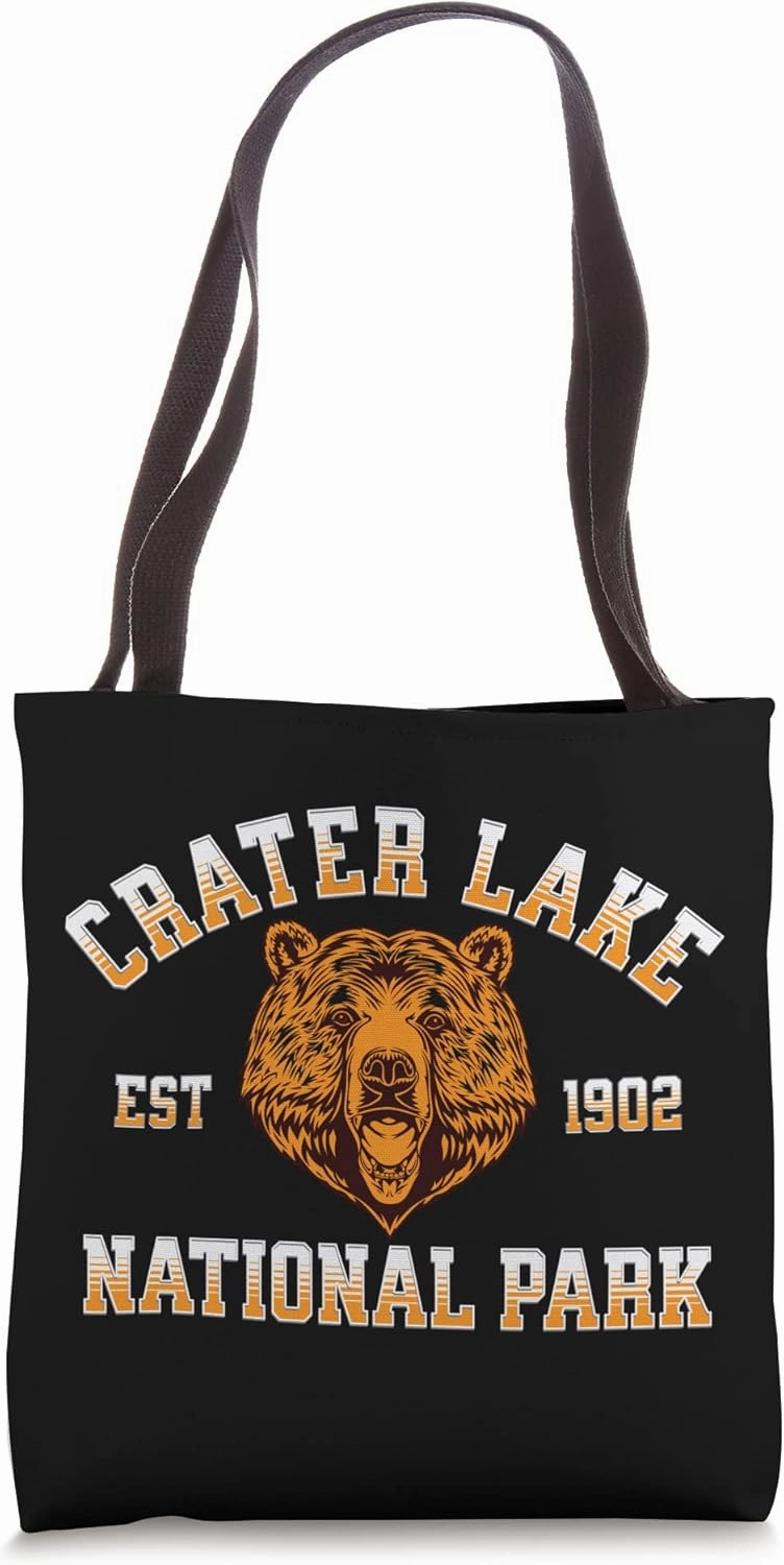 Crater Lake National Park Oregon Bear Hike Outdoors Tote Bag