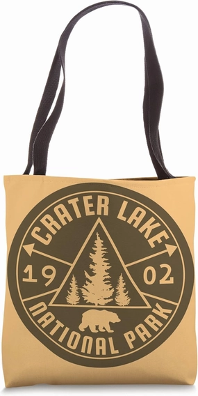 Crater Lake National Park Oregon Hiking Bear Nature Hike Tote Bag