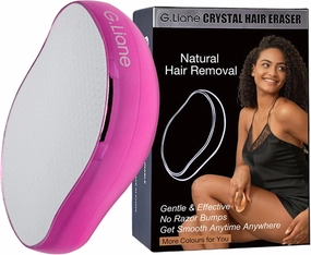 Crystal Hair Eraser,Upgraded Painless Crystal Hair Remover,Effective Nano Glass Hair Removal Device and Skin Exfoliation,Body Epilator for Women and Men(Magenta)