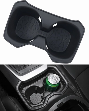 Cup Holder Insert for 2019-2021 Toyota RAV4, Center Console Silicone Drink Organizer Holder Interior Upgrade Accessories for 2019 2020 2021 Toyota RAV-4 RAV 4