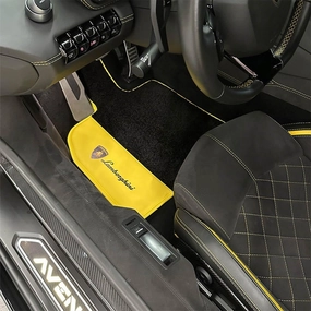 Custom Car Floor Mats for Lamborghini Aventador Miura Homage 2016 Waterproof Floor Liners Non-Slip Car Mats All-Weather Full Covered Protection Carpets Pads
