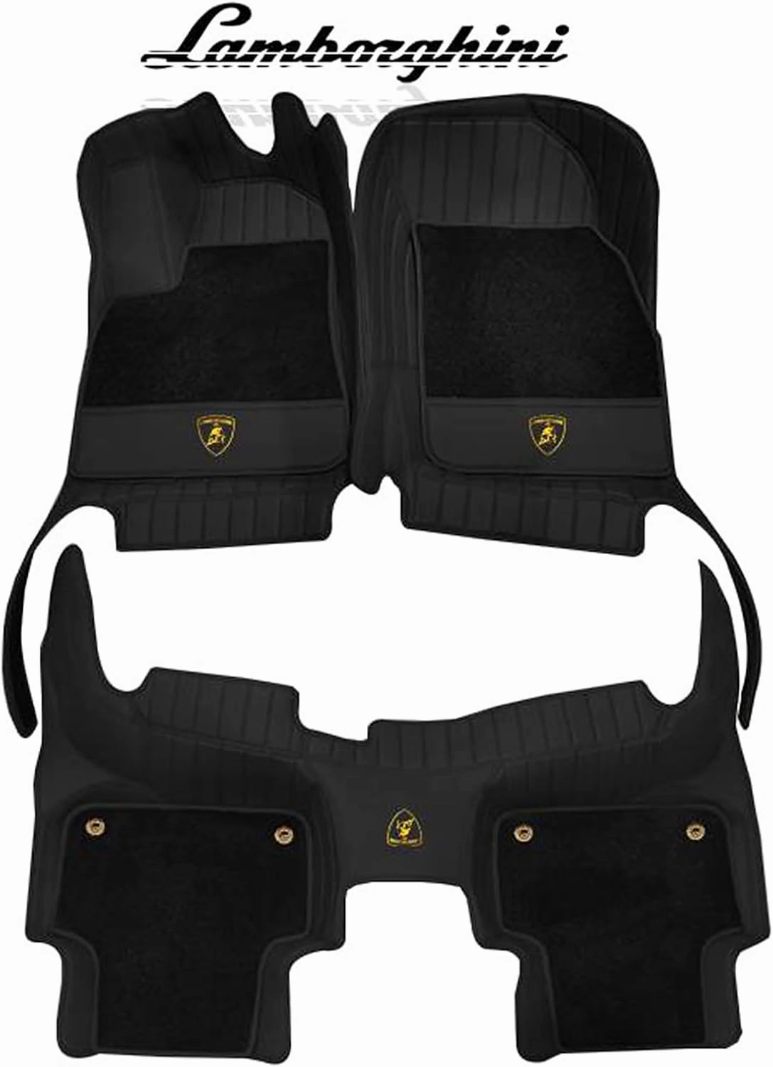 Custom car Floor mats for Lamborghini Gallardo LP 570-4 Blancpain LP570-4 2011 Anti-Slip Real Cowhide Car Mat Set Full Coverage All Weather Car Floor Mats,A