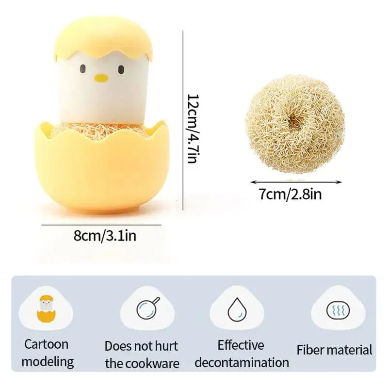 Cute Egg Kitchen Cleaning Brush