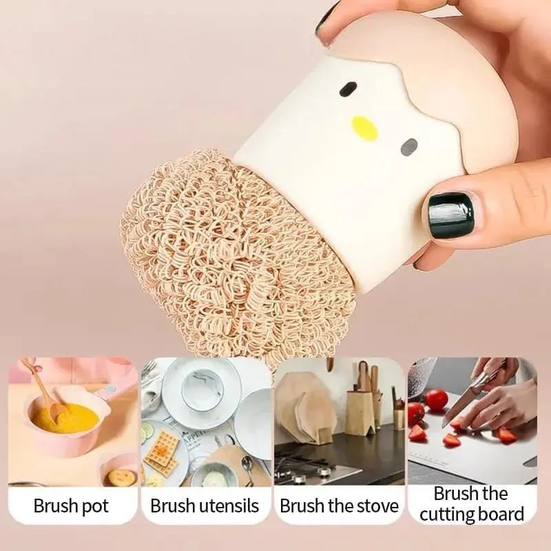 Cute Egg Kitchen Cleaning Brush