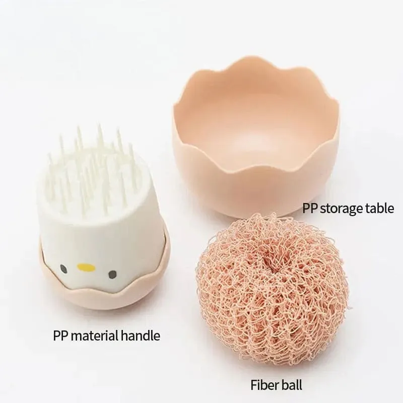 Cute Egg Kitchen Cleaning Brush