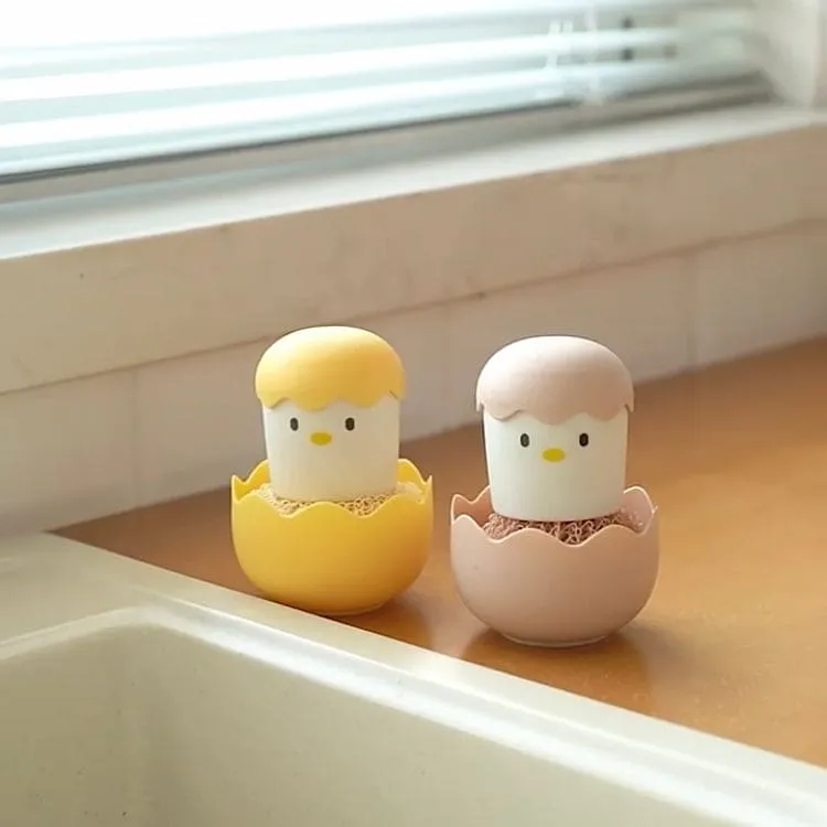 Cute Egg Kitchen Cleaning Brush
