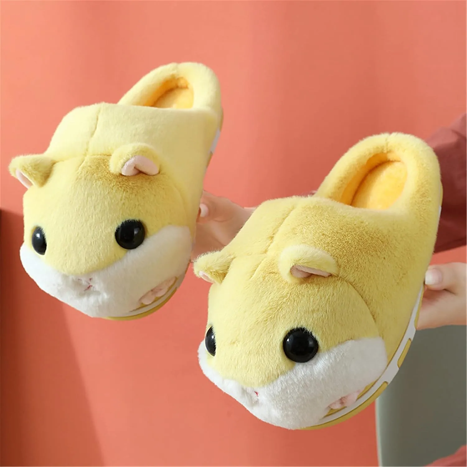 Cute Hamster Slippers Women's Slippers Cartoon Slippers Animal Slippers Warm Slippers Winter Slippers Home Slippers Furry Slippers