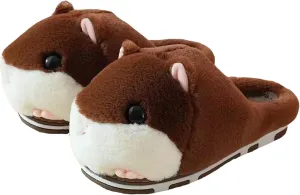 Cute Hamster Slippers Women's Slippers Cartoon Slippers Animal Slippers Warm Slippers Winter Slippers Home Slippers Furry Slippers