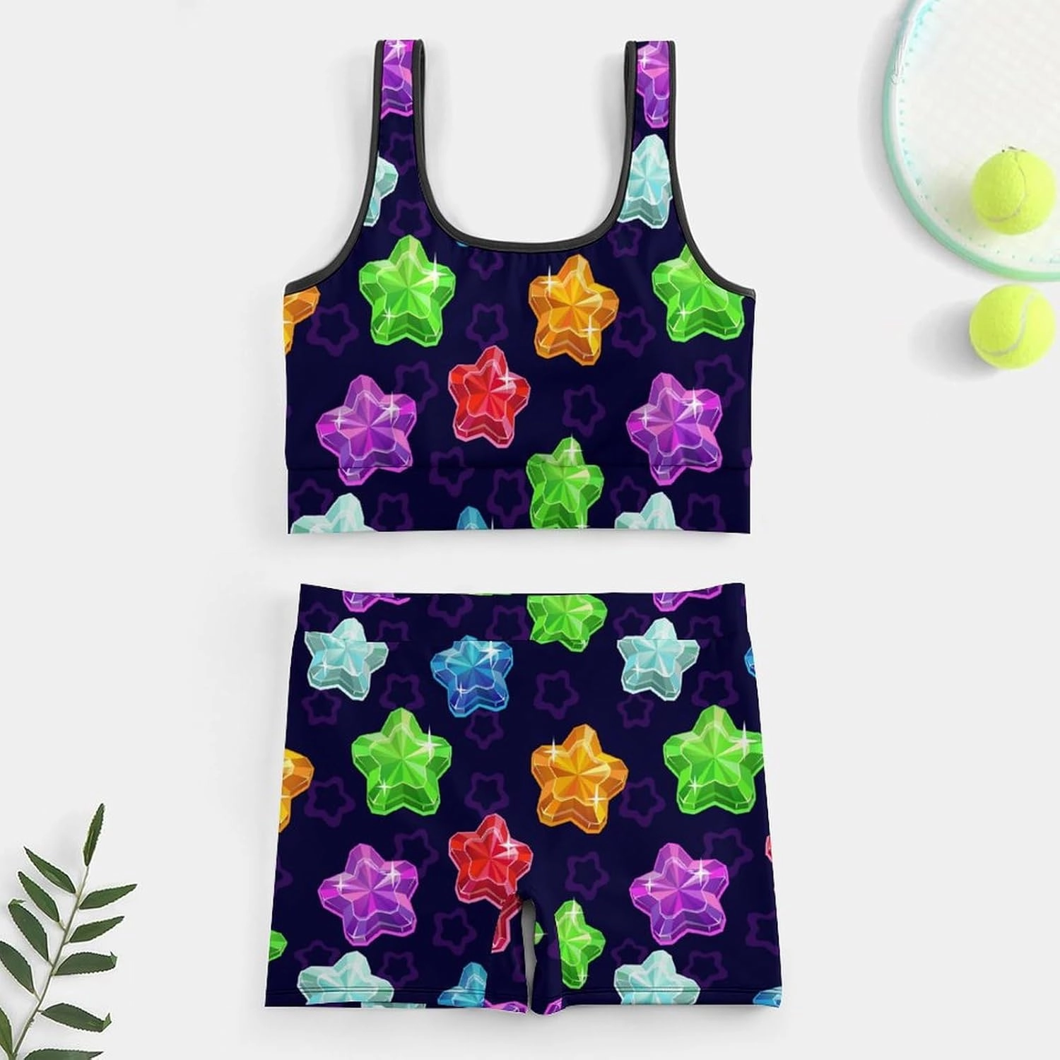Cute Rabbit Butterfly Women Workout Sets 2 Piece Yoga Outfit High Waist Shorts And Crop Top Running Athletic Set