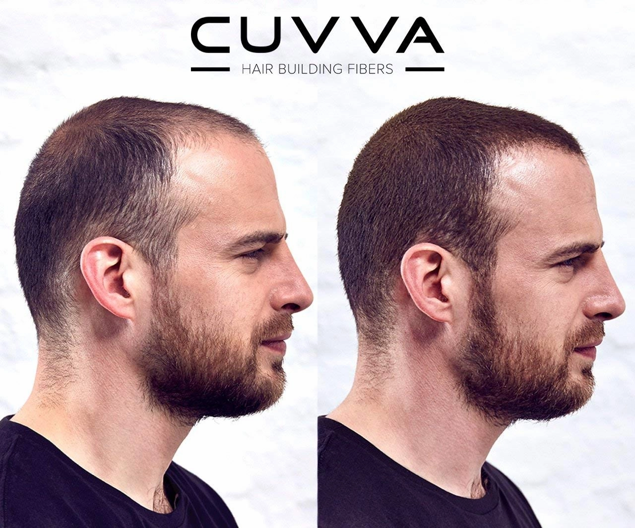 CUVVA Hair Building Fibers (30g) - Instantly Fill in Fine and Thinning Hair to Create a Thicker, Fuller Look - 13 Different Shades for Men & Women - Medium Brown