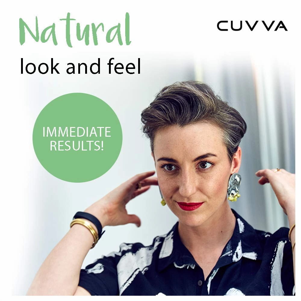 CUVVA Hair Building Fibers (30g) - Instantly Fill in Fine and Thinning Hair to Create a Thicker, Fuller Look - 13 Different Shades for Men & Women - Medium Brown