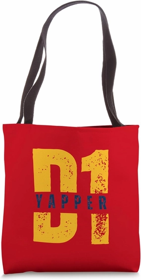 D1 Yapper California Blue Yellow Tote Bag