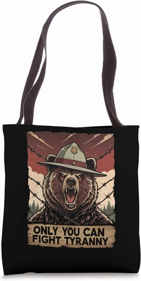 Defend Democracy - Only You Can Fight Tyranny - Anti Trump Tote Bag