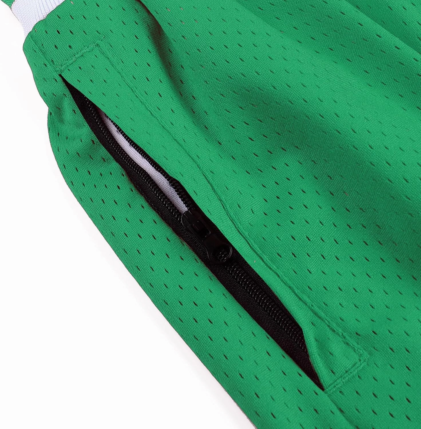 DEHANER Men's Basketball Shorts with Zip Pockets for Workout Gym Sports, Featuring Breathable Mesh Fabric