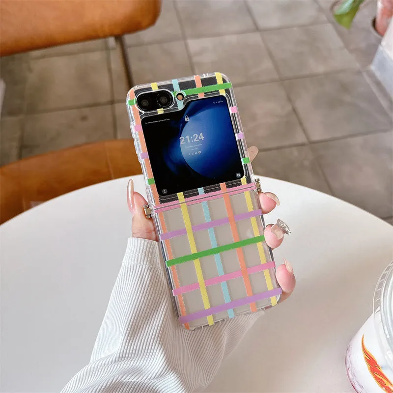 Delight Plaid Teddy Charm Case - Samsung