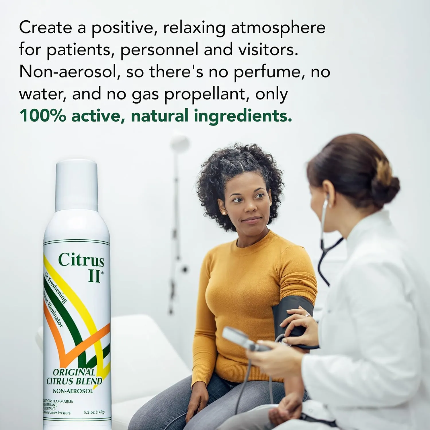 Deodorizing Spray - Air Freshener and Odor Eliminator - for Home and Facilities - Original Citrus Blend Scent - 5.2 Oz.